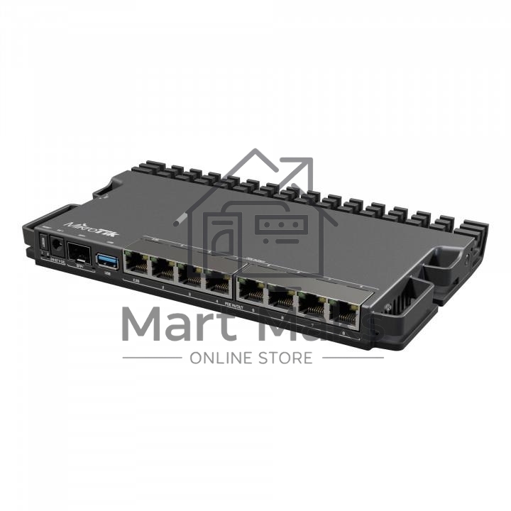 Маршрутизатор Mikrotik RB5009UPr+S+IN,7х 1G RJ45, 2.5G RJ45, 10G SFP+, 1xPoE in, 7x PoE out
