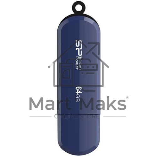 Флешка USB 64Gb Silicon Power Lux Mini 320, USB 2.0, Blue
