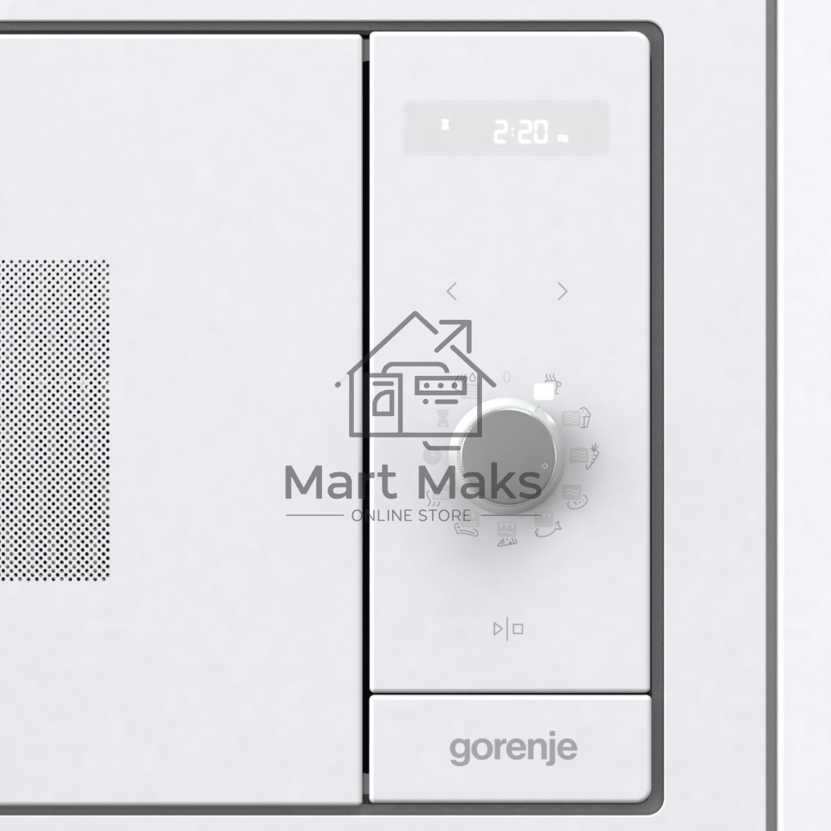 Микроволновая печь Gorenje BM235G1SYW белый, 23 л, 900 Вт, переключатели - поворотный механизм/сенсор