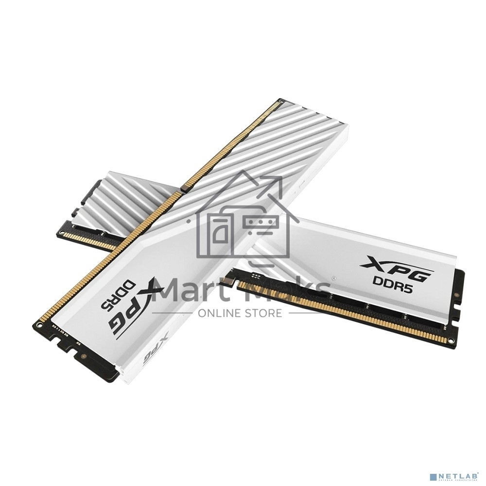 Оперативная память XPG Lancer Blade, DDR5, 32Gb (2x16 GB), 6000 MHz, CL36, радиатор, белый