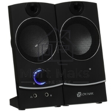 Акустическая система Oklick OK-118 2.0 черный 4Вт