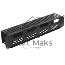 Кабельный организатор с пластиковыми кольцами Hyperline CM-2U-PL-DBL, двухсторонний, 19