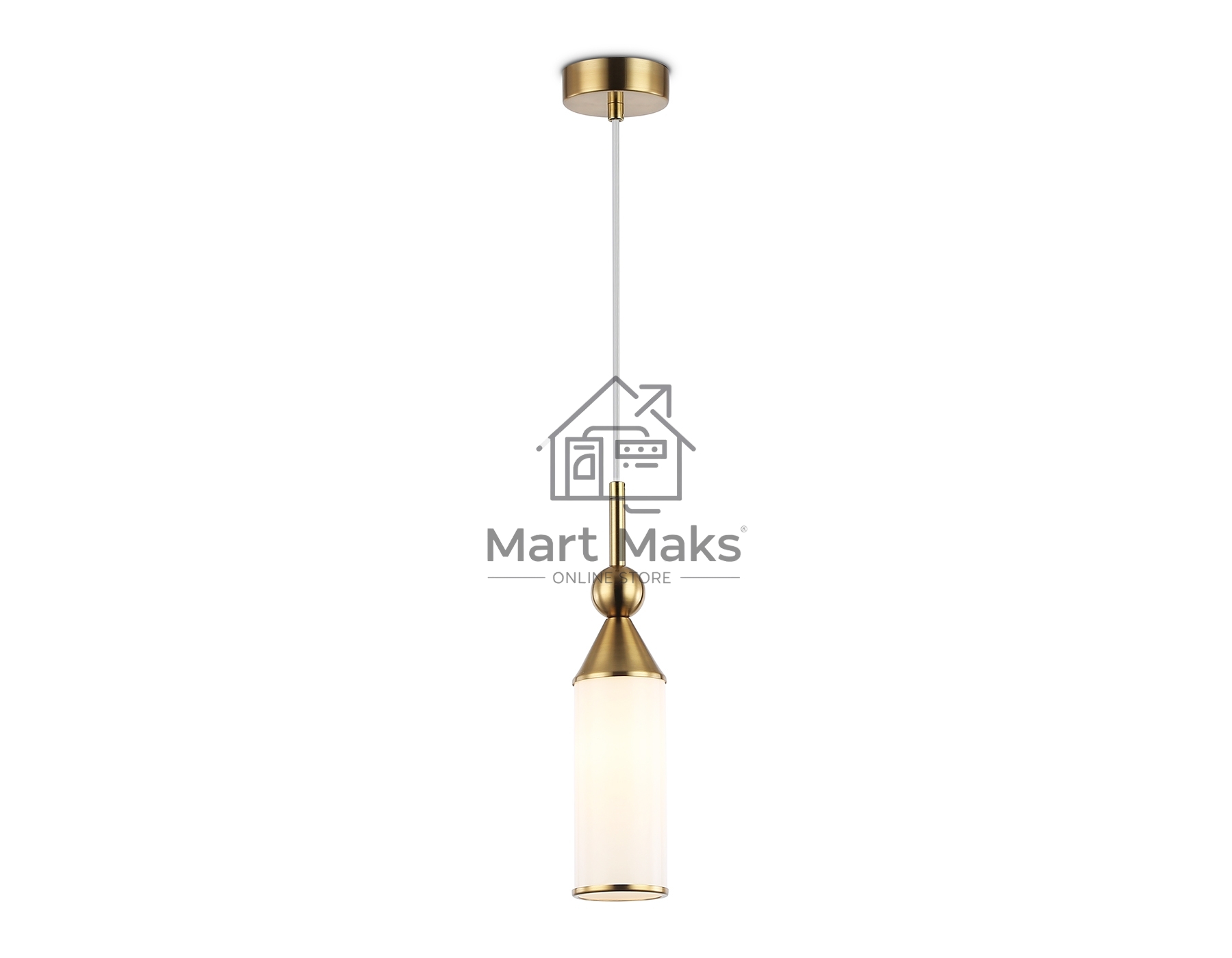 Светильник Ambrella light LH55271 BS/FR латунь/белый матовый E14 max 40W D65*1500