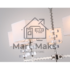 Люстра Ambrella light LH71321/5 SN/WH никель/белый E14/5 max 40W D700*850