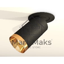 Светильник Ambrella Light XM6323204 SBK/PYG черный песок/золото желтое полированное MR16 GU5.3 (A2242, C6323, N6134)