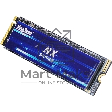Твердотельный накопитель Kingspec SSD NX-4096 2280, 4096GB, M.2(22x80мм), NVMe, PCIe 3.0 x4, 3D QLC, R/W 3600/3200MB/s, IOPs 380 000/320 000, TBW 1920, DWPD 0.4 (3 года)