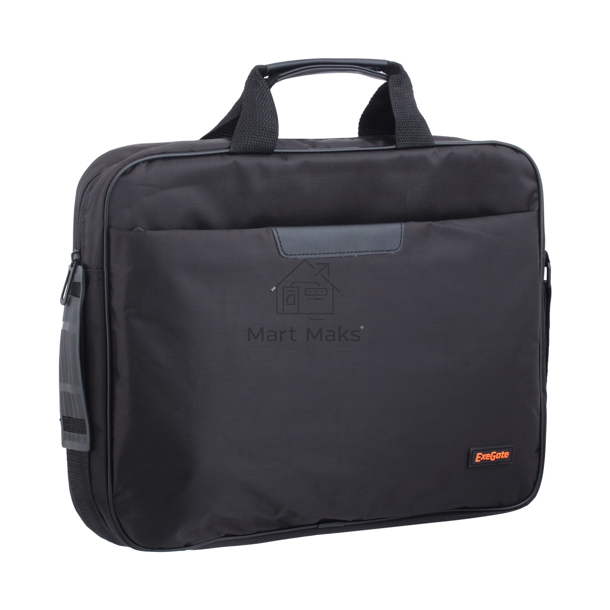 Сумка ExeGate EX264610RUS Office F1595 Black, черная, полиэстер, для ноутбуков до 15.6