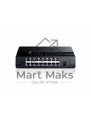 Коммутатор TP-Link SMB TL-SF1016D Коммутатор 16-port 10/100M Desktop Switch, 16 10/100M RJ45 ports, Plastic case