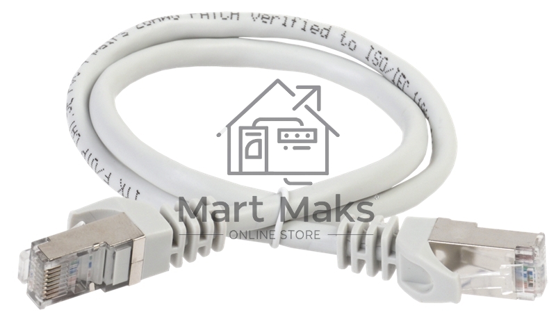 Коммутационный шнур ITK PC01-C5EF-2M (патч-корд), кат.5Е FTP, 2м, серый