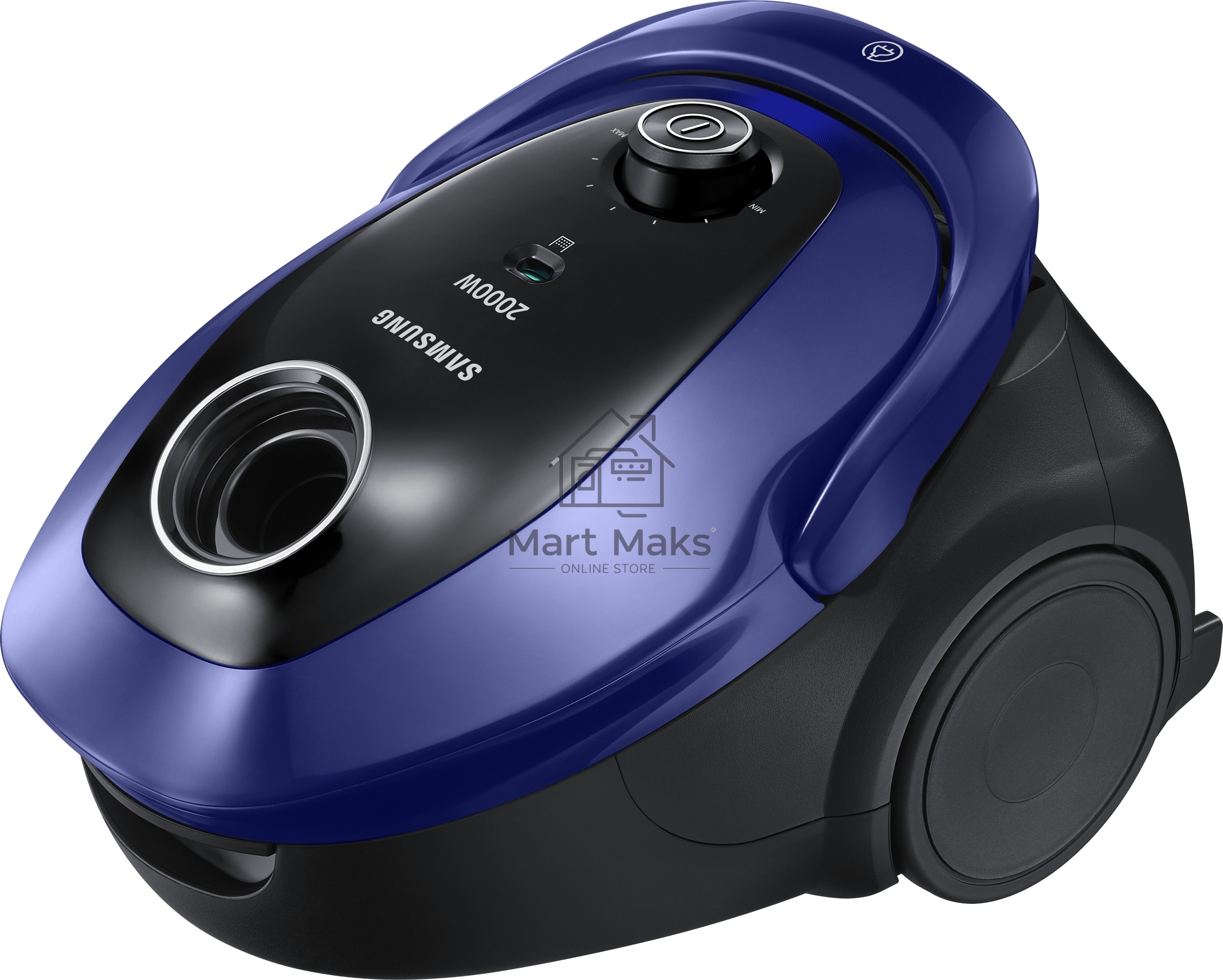 Пылесос Samsung VC20M251AWB синий, 460/2000 Вт, уборка сухая, пылесборник мешок 2.5 л
