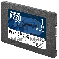 Накопитель SSD Patriot P220, 1Tb, SATA III, 2.5
