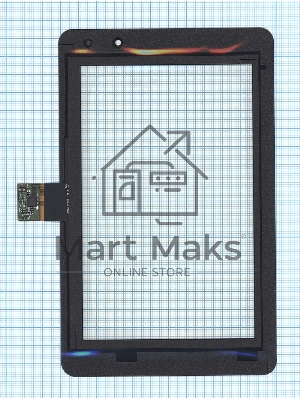 Сенсорное стекло (тачскрин) для Lenovo v2007 черное