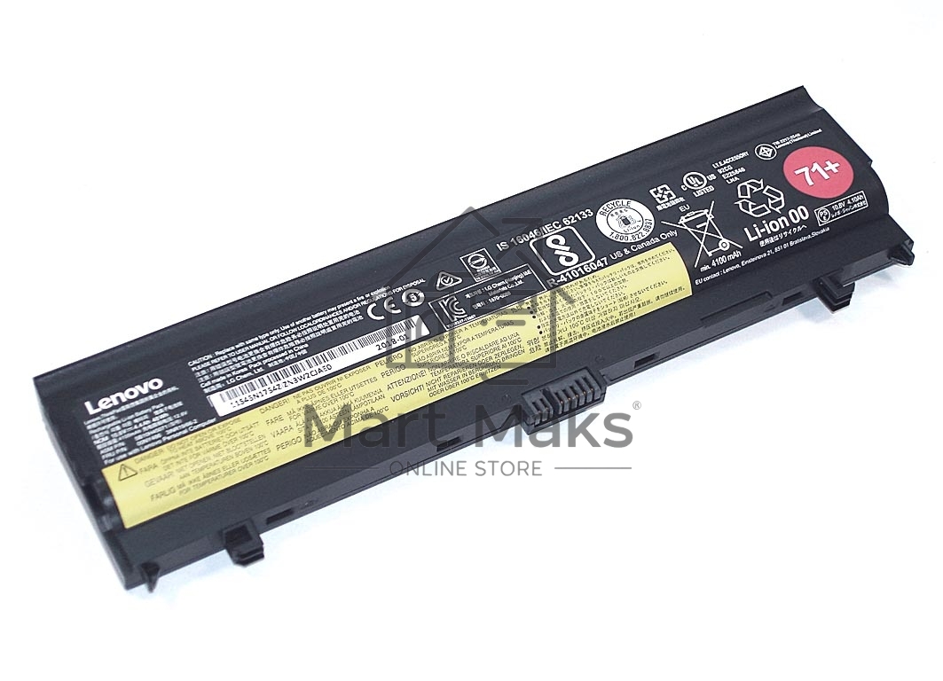 Аккумуляторная батарея для ноутбука Lenovo L560 L570 (00NY486 71+) 10.8V 48Wh черный