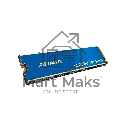 Накопитель SSD ADATA LEGEND 700 GOLD, 2Tb, PCIe 3.0 x4, M.2 2280, NVMe, R/W 2000/1600, с радиатором