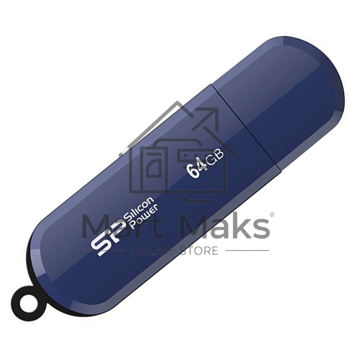 Флешка USB 64Gb Silicon Power Lux Mini 320, USB 2.0, Blue