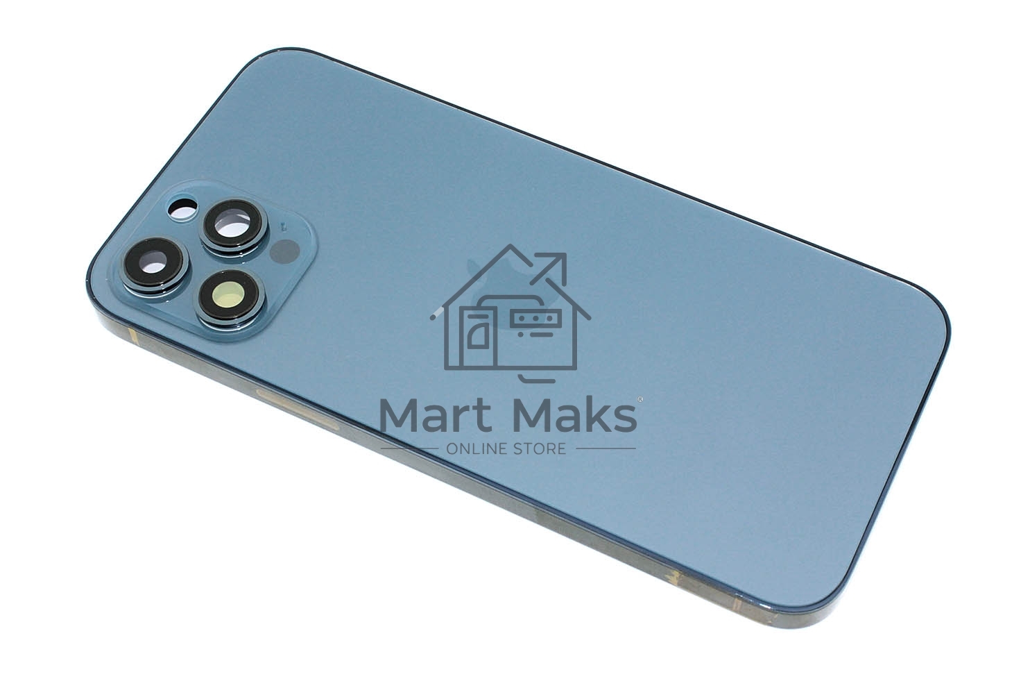 Задняя крышка (корпус) в сборе с рамкой для Apple iPhone 12 Pro Max синяя
