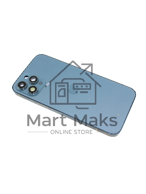 Задняя крышка (корпус) в сборе с рамкой для Apple iPhone 12 Pro Max синяя