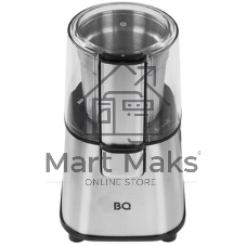 Кофемолка BQ CG1004 Steel-Black, Мощность 220 Вт, 60 г максимальная загрузка