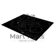 Электрическая варочная панель Korting HK 63910 B, конфорок: 4 шт., стеклокерамика, независимая, черный