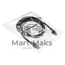 Патч-корд медный ExeGate UTP-RJ45-RJ45-5e-CU-2M-BK, UTP, cat.5e, 2м, черный