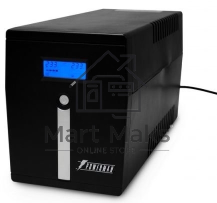 Источник бесперебойного питания Powerman Smart Sine 2000VA/1400W, 220V, Line-Interactive, LCD, Tower, Out: 4xShuko, Black*SmartSine2000