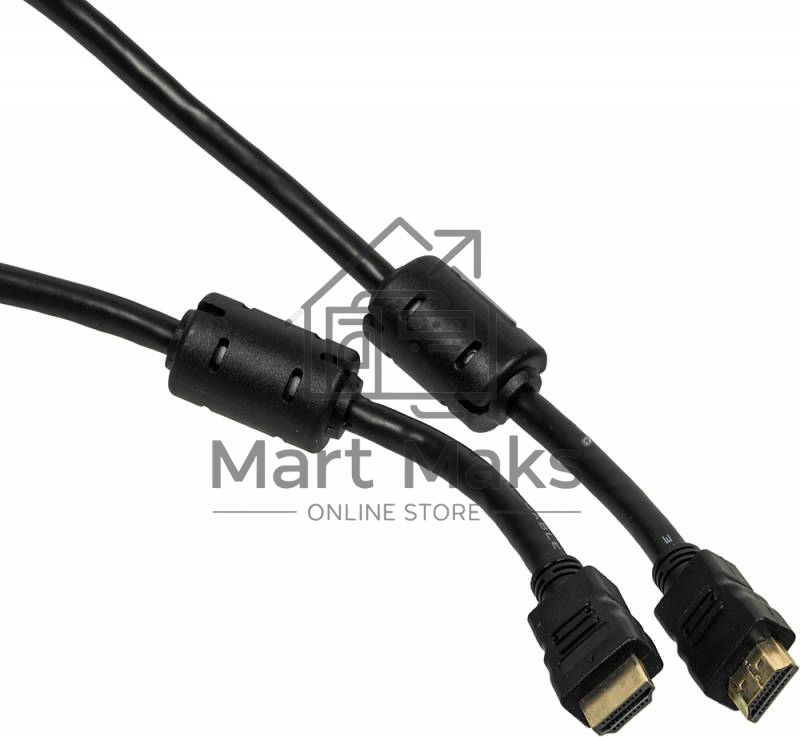 Кабель-соединительный аудио-видео Ningbo HDMI-5M-MG HDMI (m)/HDMI (m) 5м. феррит.кольца позолоченные контакты черный