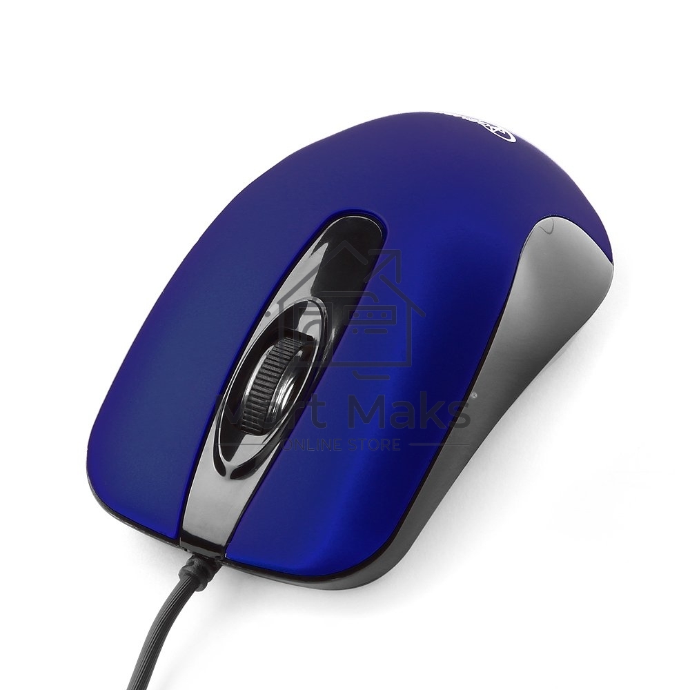Мышь проводная Gembird MOP-400-B синий, 1000 dpi, USB, кнопки - 3