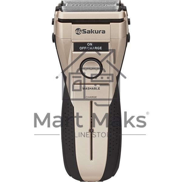 Бритва электрическая Sakura SA-5407G 3 подвиж.сетки влажн.бритьё триммер аккум