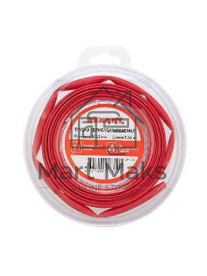 Трубка термоусаживаемая Rexant 6.0/3.0мм красн. ролик 2.44 м