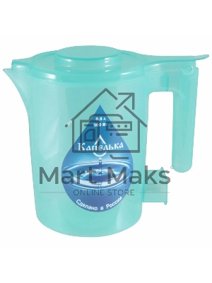 Чайник электрический Капелька, 0,5л., 600Вт, зеленый