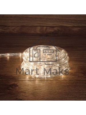 Дюралайт Neon-night LED, фиксинг (2W), 24 LED/м, теплый белый, 25 м