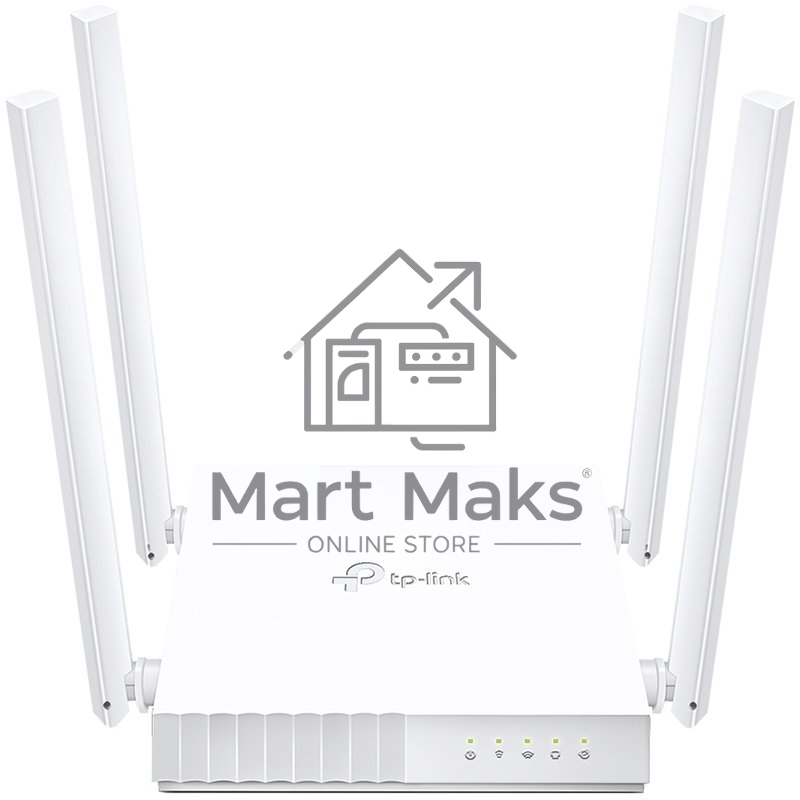 Роутер беспроводной TP-Link Archer C24 AC750 10/100BASE-TX белый