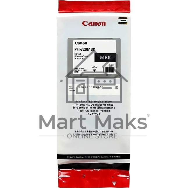 Картридж струйный Canon PFI-320 MBK 2889C001 черный матовый (300мл) для Canon Canon imagePROGRAF TM-200/205