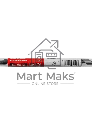 Сверло по дереву шнековое Matrix, 8 х 460 мм, 6-гранный хвостовик