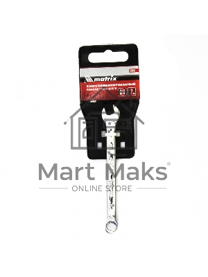 Ключ комбинированный Matrix, 7 мм, CrV, полированный хром