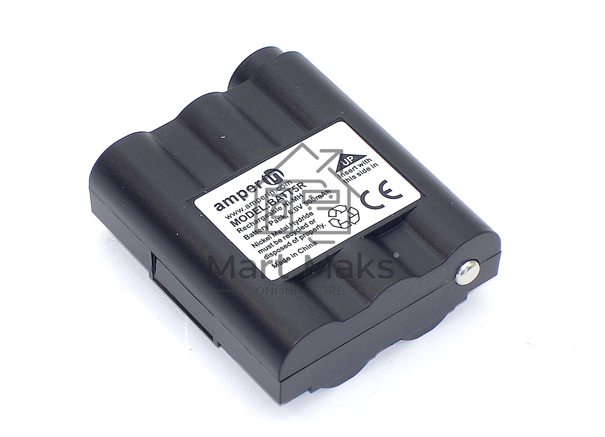 Аккумулятор Amperin для Midland GXT1000 GXT300 GXT400 (BATT-5R) 900mAh 6V Ni-Mh