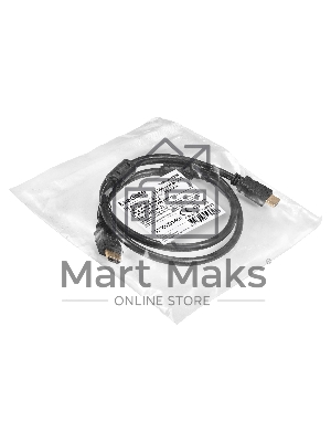 Кабель HDMI ExeGate EX-CC-HDMI2-1.0F (19M/19M, v2.0, 1м, 4K UHD, Ethernet, ферритовые кольца, позолоченные контакты)