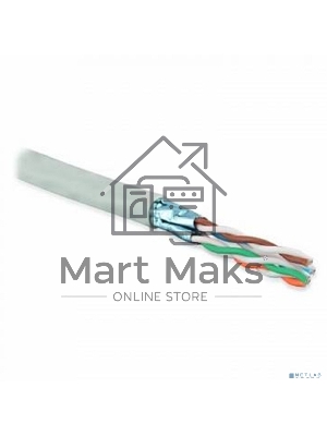 Кабель ExeGate FTP 4 пары кат.5e медь, 24AWG, экран, бухта 305м, серый, PVC