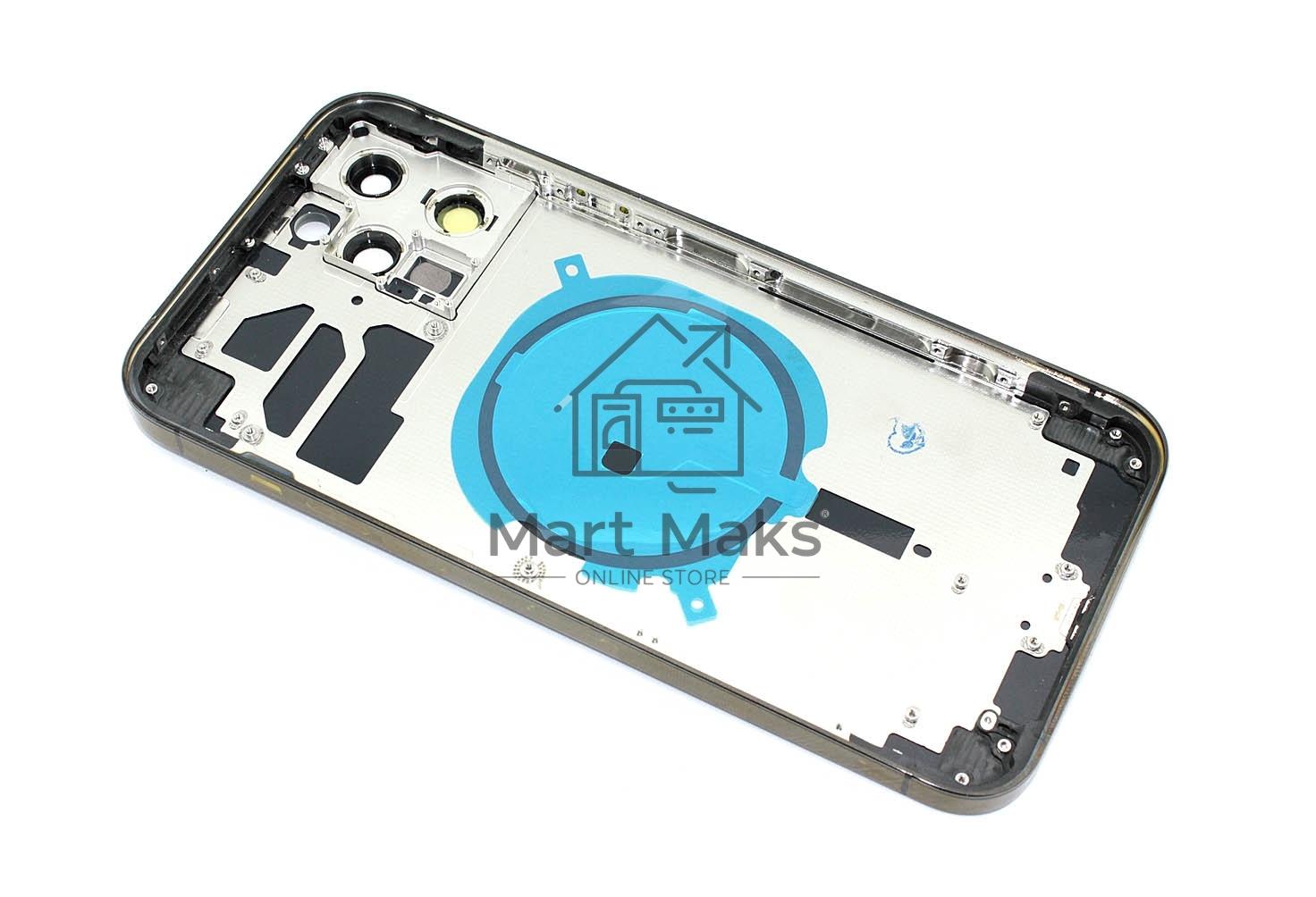 Задняя крышка (корпус) в сборе с рамкой для Apple iPhone 12 Pro Max черный