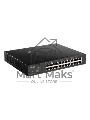 Настраиваемый L2 коммутатор D-Link DGS-1100-24PV2/A3A c 24 портами 10/100/1000Base-T (12 портов РоЕ 802.3af/at, PoE-бюджет 100 Вт)