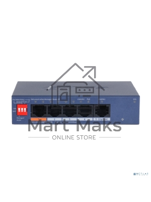 Коммутатор Dahua DH-CS4005-4ET1GT-60 4-портовый гигабитный PoE с функцией облачного управления, 4xRJ45 100Mb, 1xRJ45 1Gb uplink, суммарно 60Вт