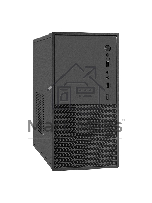 Компьютерный корпус Minitower ExeGate BAA-308M-UNS450 (mATX, БП UNS450 с вент. 12см, 2*USB, HD Audio, черный)