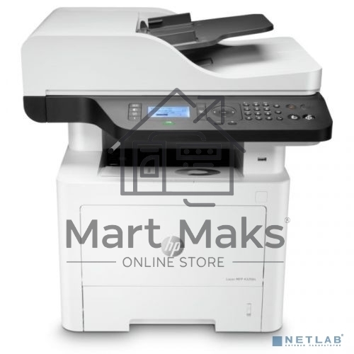 МФУ лазерное HP Laser MFP 432fdn (7UQ76A), А4, ч/б, печ. 40 стр/мин., скан. до 24 стр/мин. (ч/б) 12 стр/мин. (цвет), 1200 x 1200 dpi, Ethernet (RJ-45), USB