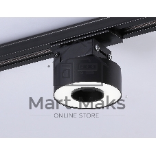 Трековый однофазный светодиодный светильник Ambrella light GL6863 BK черный LED 10W 4200K D75*80