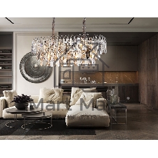 Светильник Ambrella light TR5259/10 CH/CL хром/прозрачный E27*10 max 40W 800*300*270