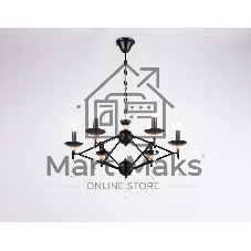 Светильник Ambrella light TR9597/6 BK черный E14/6 max 40W D660*880