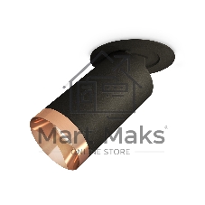 Светильник Ambrella Light XM6323205 SBK/PPG черный песок/золото розовое полированное MR16 GU5.3 (A2242, C6323, N6135)