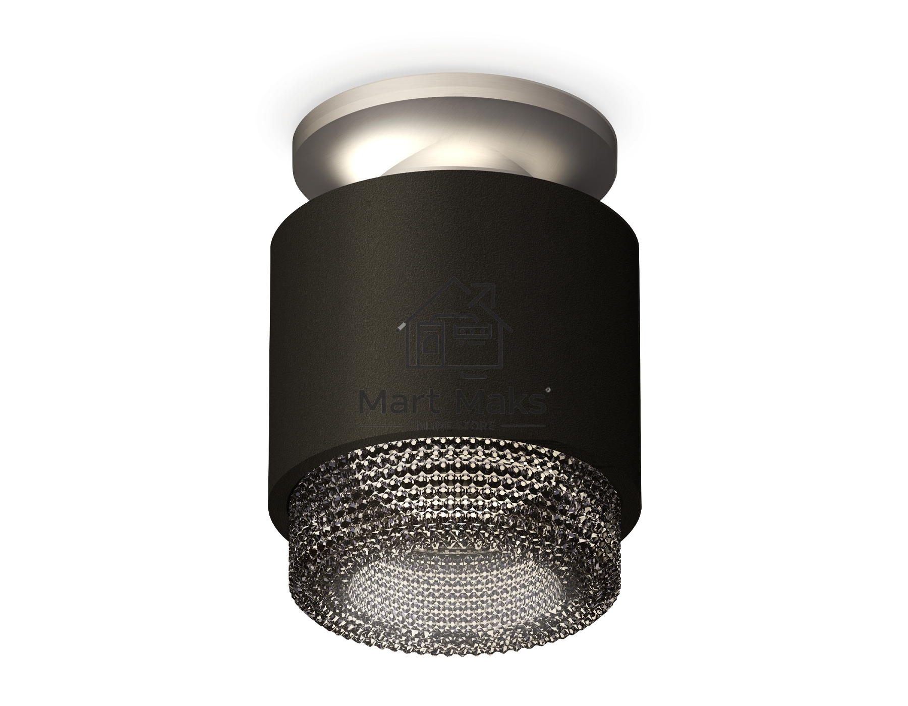 Светильник Ambrella Light XS7511102 SBK/MCH/BK черный песок/хром матовый/тонированный MR16 GU5.3 (N7928, C7511, N7192)