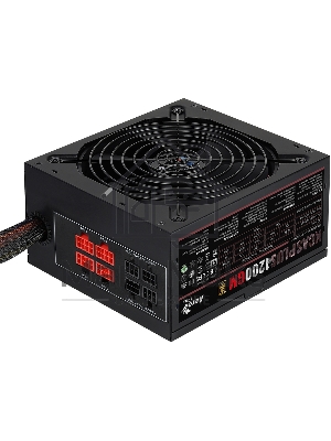 Блок питания Aerocool / Formula 1200W Retail KCAS PLUS 1200GM, 80 PLUS Gold, ATX v2.4, модульный, fan 14cm, 8x PCI-E [6+2-Pin], 10x SATA, 6x MOLEX