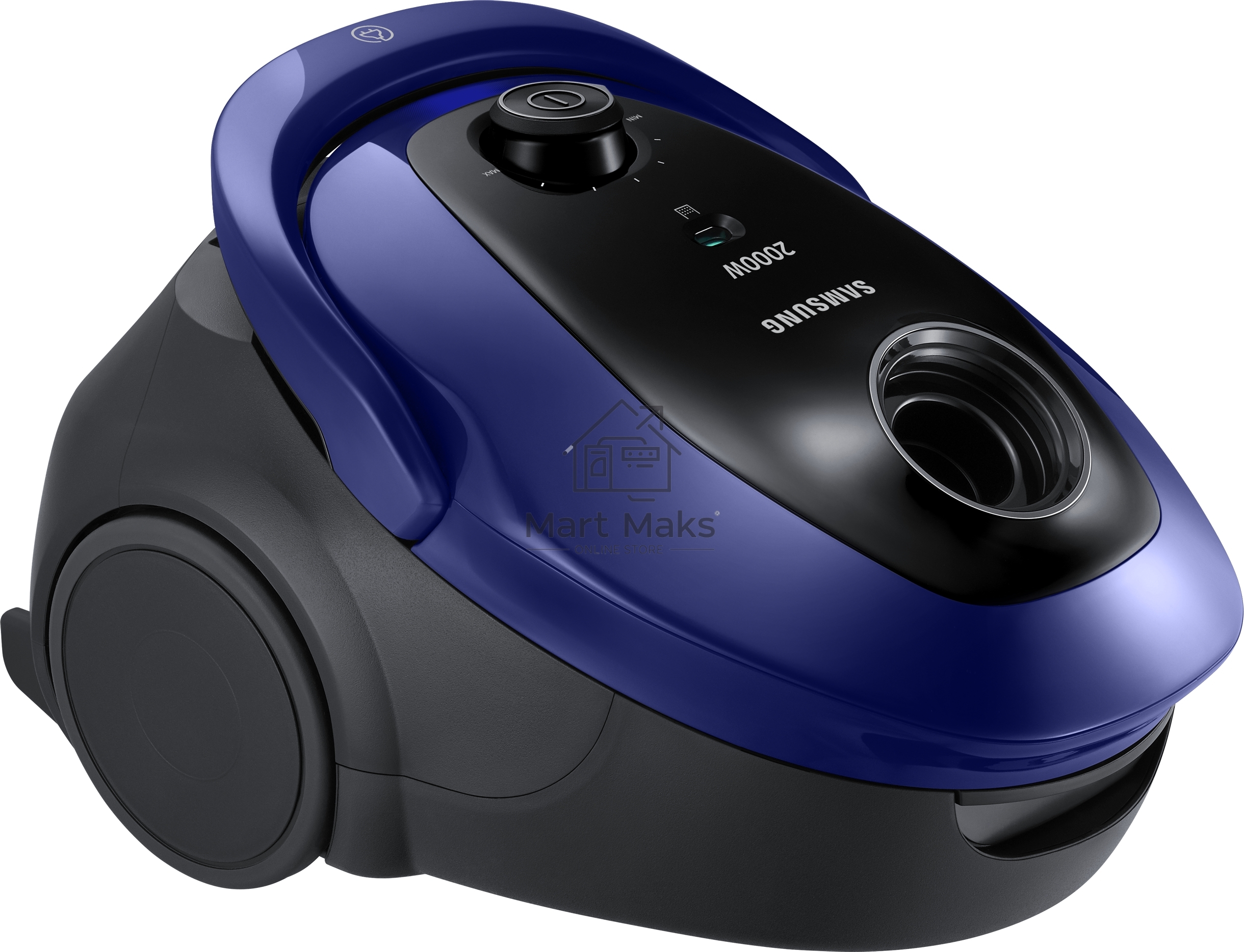Пылесос Samsung VC20M251AWB синий, 460/2000 Вт, уборка сухая, пылесборник мешок 2.5 л